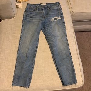 Madewell Slim Straight Crop Jeans
